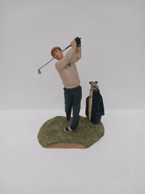 Heredities Golfer Figurine Lacoste Sweater Golf Swing Figure