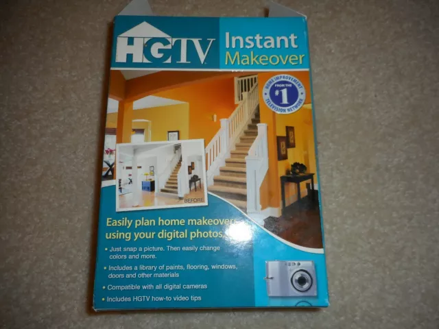 Nova Development HGTV Instant Makeover Software - OPENED BOX – NEVER USED