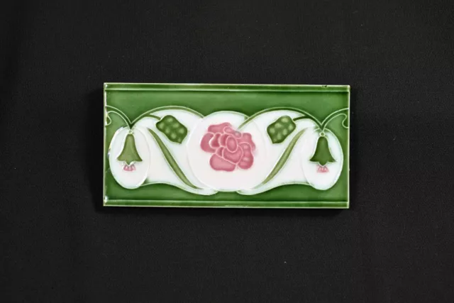 Antique Japanese Majolica Border Tile,   c.1920