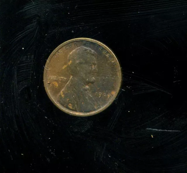 1909 P Vdb Wheat Penny 1 Cent Key Date Us Circulated One Lincoln Rare Coin#652