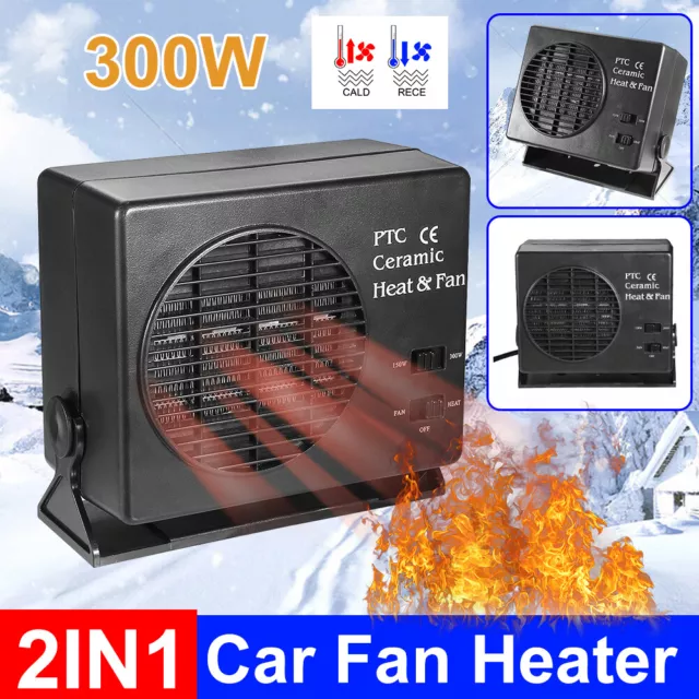 Auto Car Truck Fan Heater Portable Window Defroster 12V 300W For Vehicle