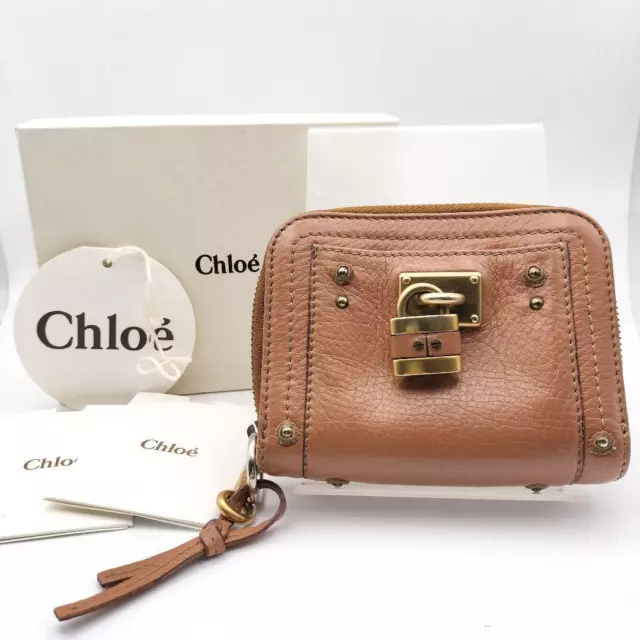 Chloe Paddington Brown Leather Folded Wallet YS678