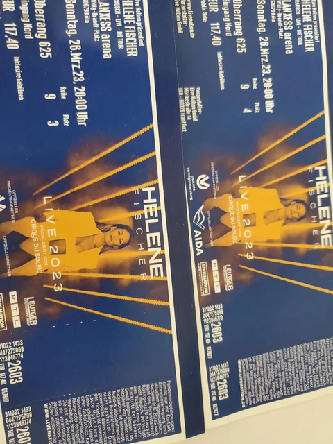 2× Helene Fischer Rausch Konzerttickets Köln  LANXESS Arena