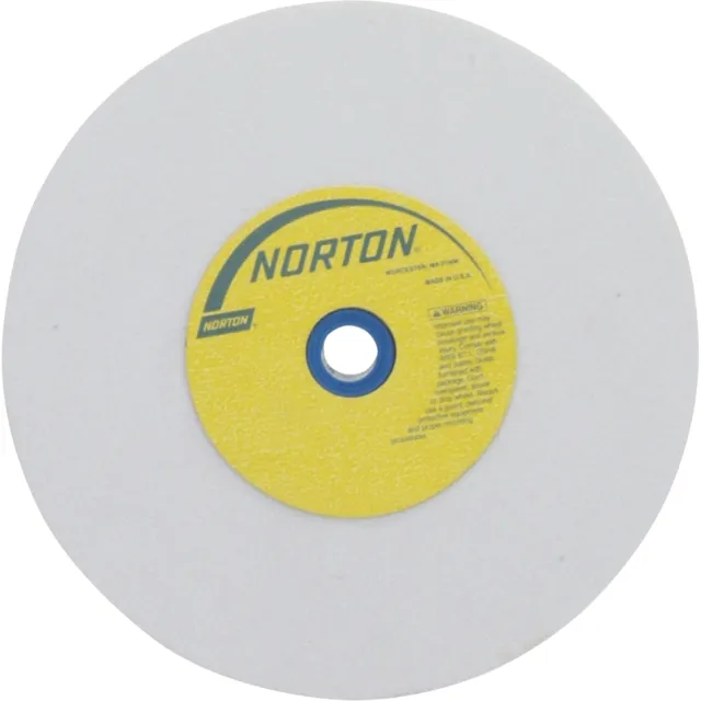 Norton Grinding Wheel - 8in. x 1in White Aluminum Oxide, 100 Grit