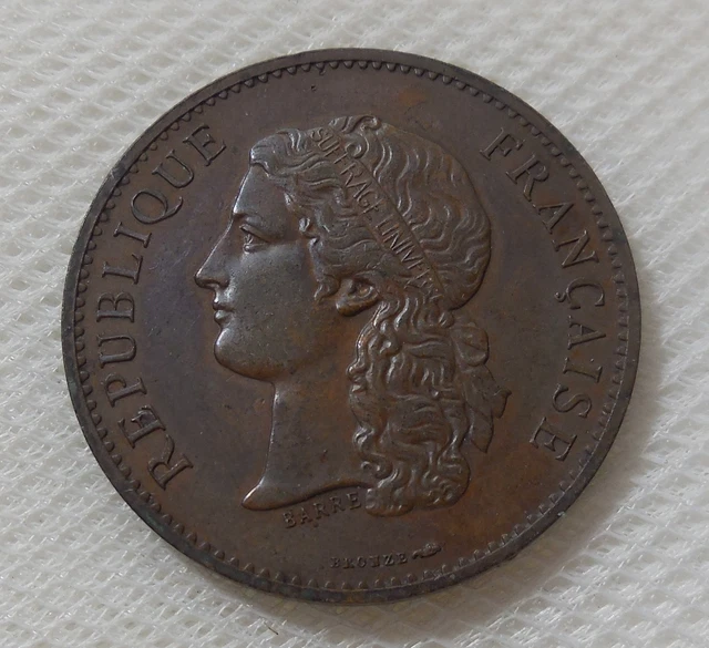 1889 Exposition Universelle Paris Bronze Medal By Barre High Grade Beauty