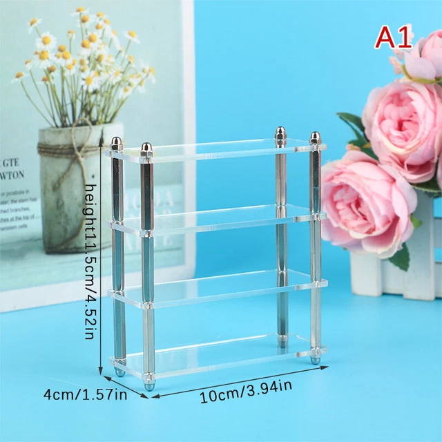 Dollhouse Storage Rack Dollhouse Bookshelf Display Cabinet Mini Furniture Dec PX