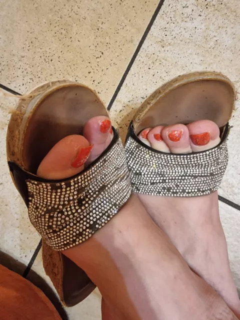 CIABATTE ZEPPE RAGAZZA Donna Usate N.37 Shoes Clogs Girl Woman EUR