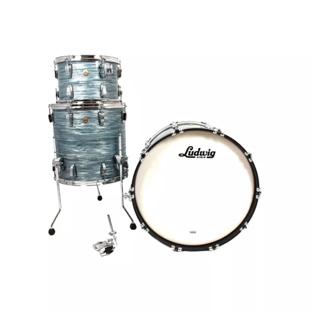 Ludwig USA Classic Maple FAB 22 in Vintage Blue Oyster