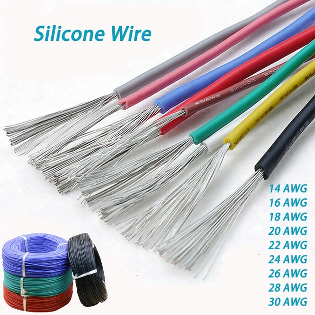 UL3239 Cavo Filo Silicone Flessibile 14/16/18/20/22/24/26/28/30 AWG Molti Colori