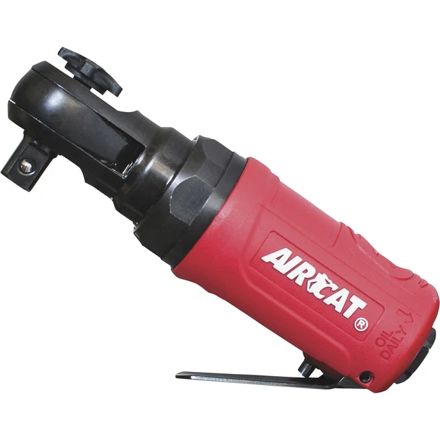 AIRCAT Mini Palm Air Ratchet Wrench- 3/8in Drive 35 ft/Lbs Torque Model# 807