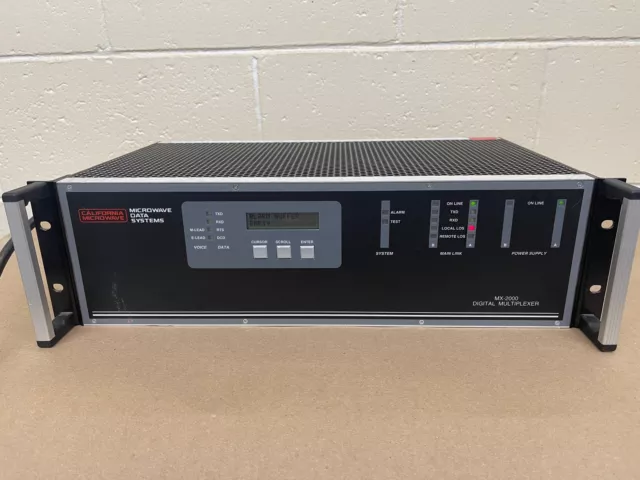 California Microwave MDS MX-2000 Digital Multiplexer (4200583000-D) W/ Cards