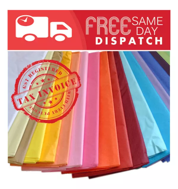 TISSUE PAPER 17 GSM GIFT WRAPPING CRAFT acid free 750x500mm ECO FRIENDLY