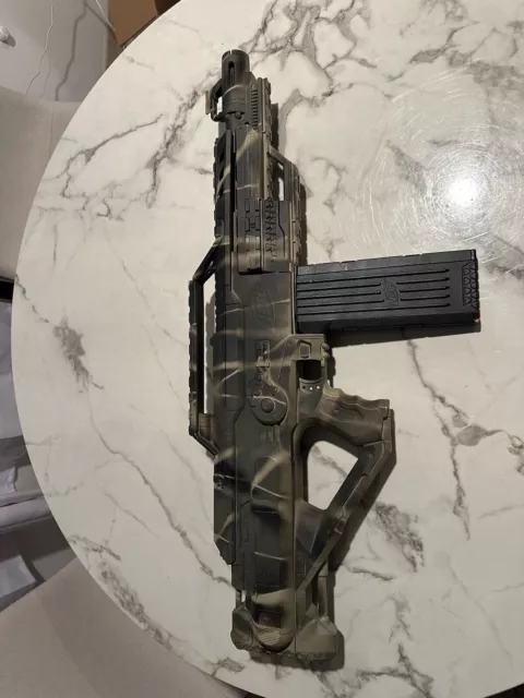 Custom Painted Nerf Stampede ECS N Strike Urban Camouflage Gun