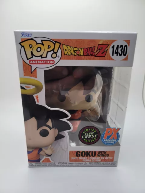 Funko Pop! Goku With Wings #1430 Glow In The Dark Chase Px Exclusive - Not Mint