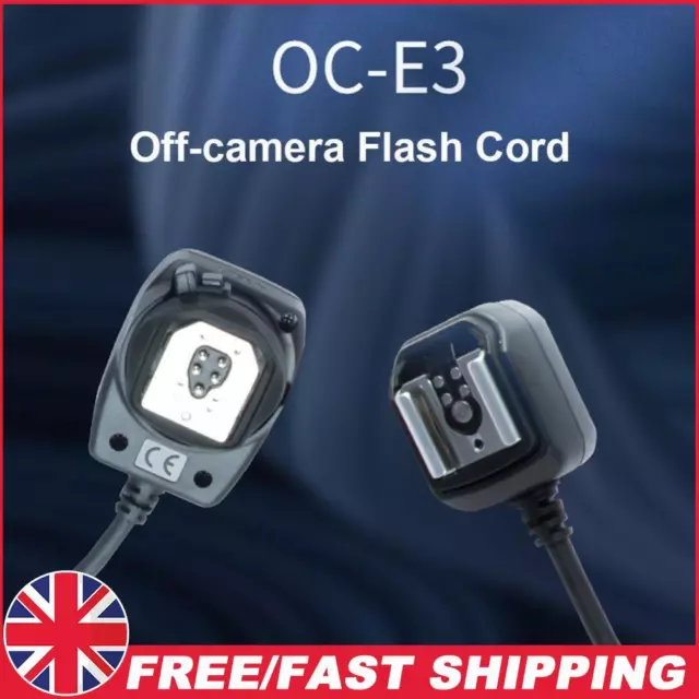 Off-Camera Flash Sync Extension Cord 1.2m Camera Extension Cable for Canon 580EX