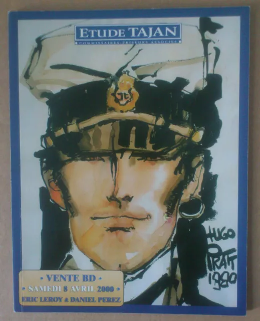 Tajan - Catalogue Vente Enchères Bandes Dessinées. Couverture Pratt - Avril 2000