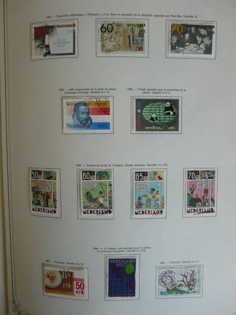 n025: Pays-Bas timbres poste 1983/1984, 2 scans 2
