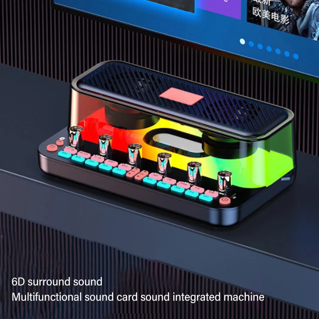 ALL IN ONE Sound Card Speaker 6D Surround Stereo Noise Reduction 4