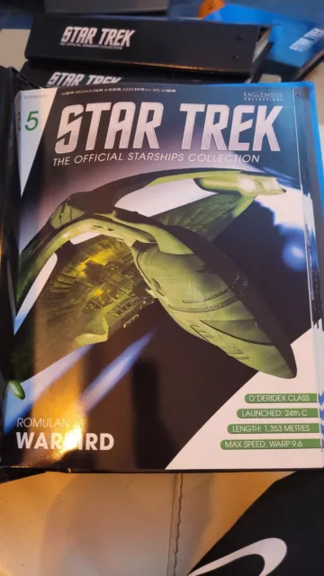 Star Trek Eaglemoss Issue 5 Romulan Warbird & Magazine