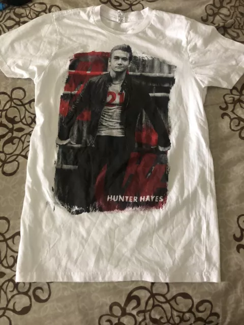 Hunter Hayes Summer Tour 2015 American Red Cross White T-shirt Sz Small