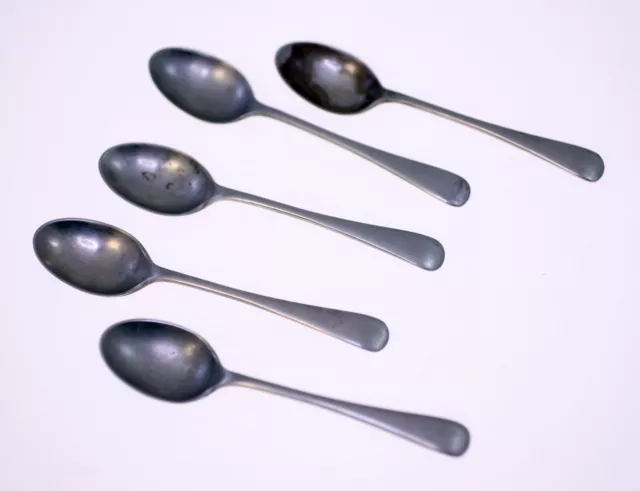 Antique 5 silver spoons circa late 1800s/early 1900s Great Britain-Weight 38g