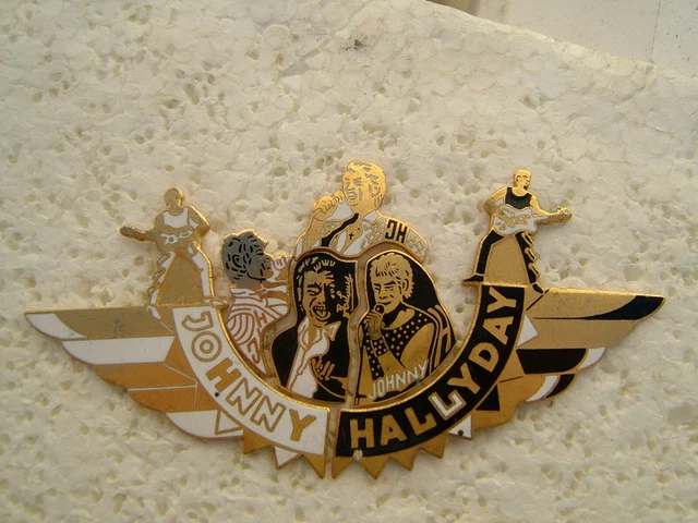 PIN'S JOHNNY HALLYDAY EN HARLEY DAVIDSON