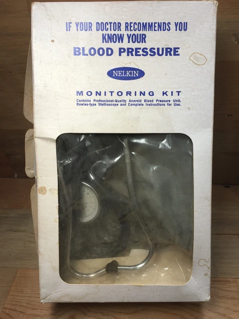 Nelkin Blood Pressure Kit Original Box Manual Blood Pressure Cuff & Stethoscope 2
