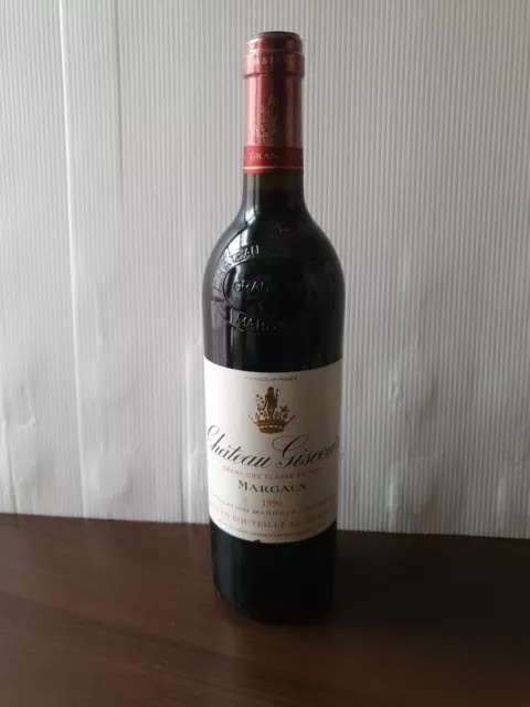 Blle 75cl Château Giscours 1996, Margaux, 3 ème Grand Cru Classé. Etiq. abîmée