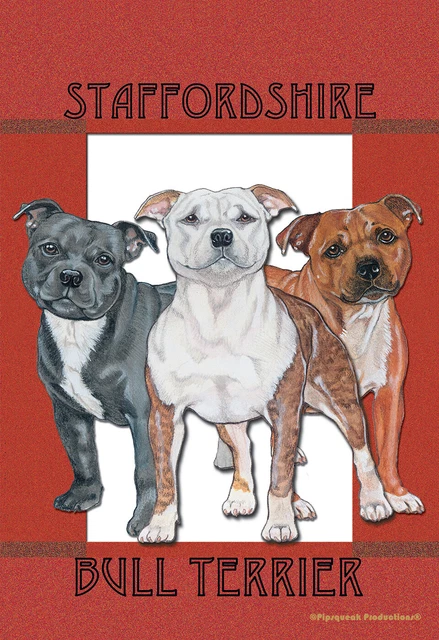Pipsqueak House Flag - Staffordshire Bull Terrier 49512