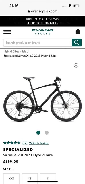 SPECIALIZED SIRRUS 2.0 2023 Hybrid Bike Size L 450.00 PicClick UK
