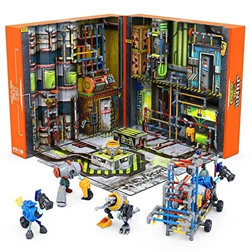HEXBUG JUNKBOTS Large Factory Habitat New Port Power Plant Surprise Toy Plays...