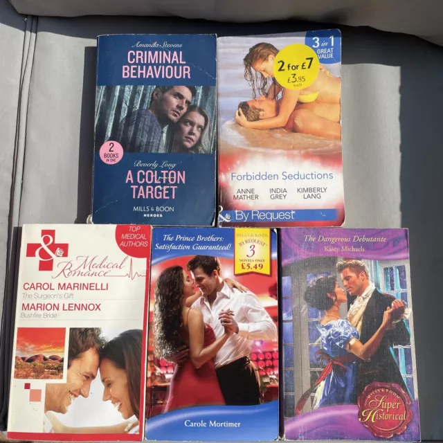 Mills And Boon Book Bundle X5 11 Stories  Dramatic Love Romance Joblot