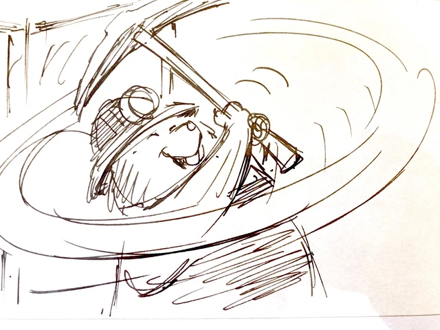 Ted Berman ORIGINAL STORYBOARD DRAWING by Disney Legend Ted Berman (1977 ...
