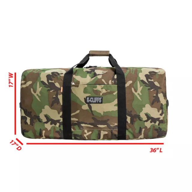 36" Large Square Duffel Bag, Jumbo Cargo Travel , Gear Equipment Bag