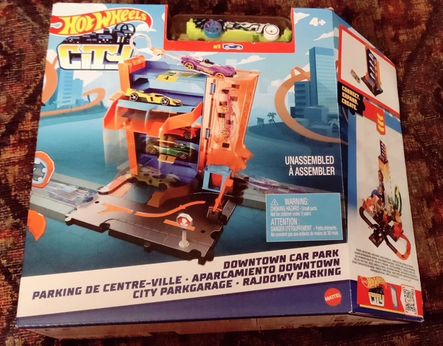 Hot Wheels City Downtown Car Park Playset