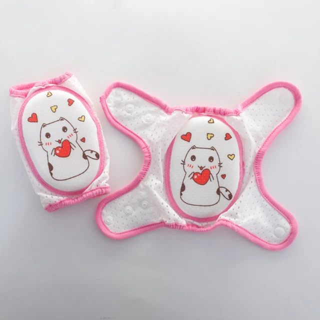 1pair Toddlers Knee Pads No Deformation Shock Absorb Babies Crawling Walking