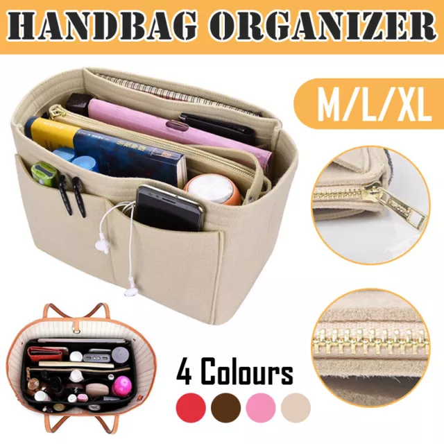 Suede Velvet Bag Purse Organizer Insert For Onthego MM and Neverfull MM,  PM, AU