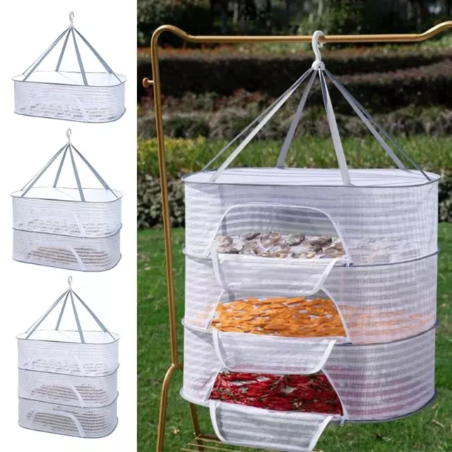 Storage Drying Net Folding Vegetable Dishes Dryer Cage  Household