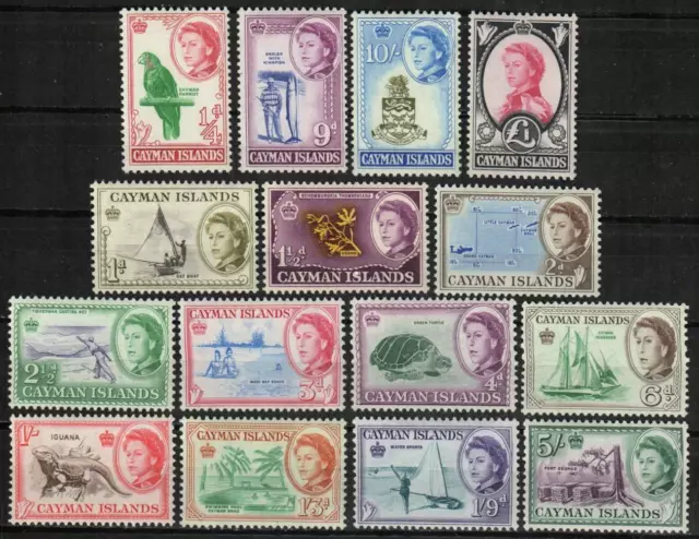 Cayman Islands Stamp 153-167  - Definitive set of 1962