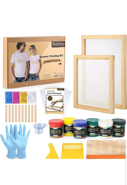 Kit inicial de seribrloy para seribrloy con tinta de impresión de 6 colores.