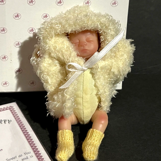 Ashton Drake Miniature Newborn Doll 4.5 in. "Good as Gold" Orig Box COA 3