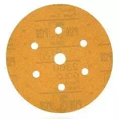 3M 01081 Hookit 236U Gold 6" P120C Grit Dust-Free Disc, (Box of 100) - 4-Box