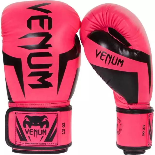 Venum Elite Fluro Pink Kids Boxing Gloves