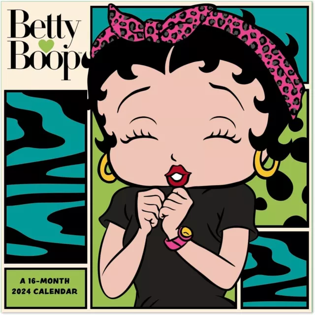 Betty Boop - 2024 Mini Calendario da Parete 7x7 - Nuovo - DDMN20