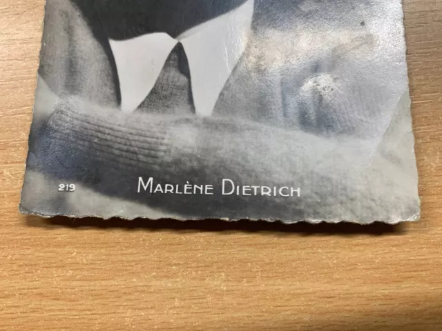 Vintage Marlene Dietrich Actrice Français Photo Carte Postale ( ' Ll'- Je Te ) 2