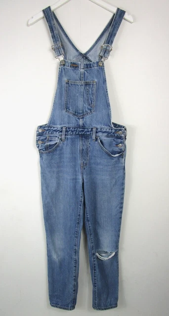 Tute vintage in denim blu Levi's / Dungarees taglia M / UK 12