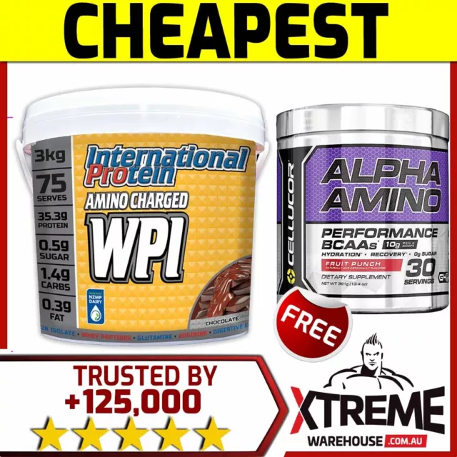 INTERNATIONAL PROTEIN AMINO CHARGED WPI 3kg CARAMEL POPC// WHEY PROTEIN ISOLATE