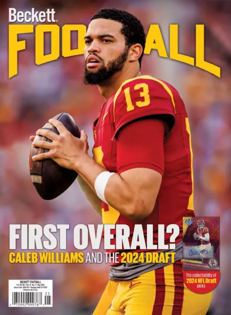 New MAY 2024 Beckett FOOTBALL Card Price Guide Magazine w/ CALEB WILLIAMS Cover