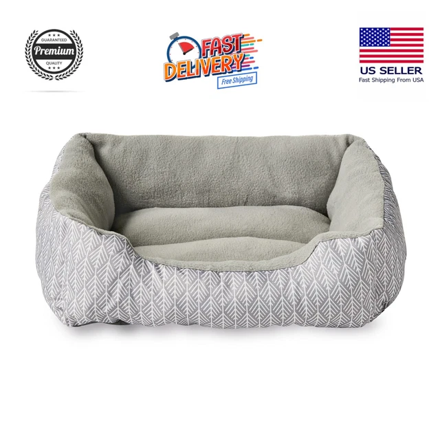 Small Cuddler Dog Cat Puppy Kitten Pet Bed, Soft, Washable Fiberfill Up to 25 Lb