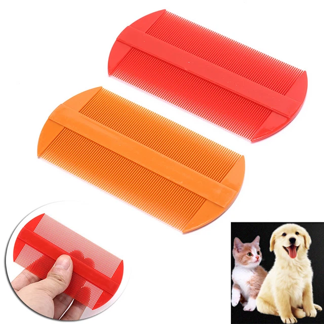 2Colors double sided head lice comb hair combs head lice flea nit hair comFB.XI